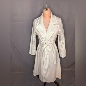 Classy White Trench Coat